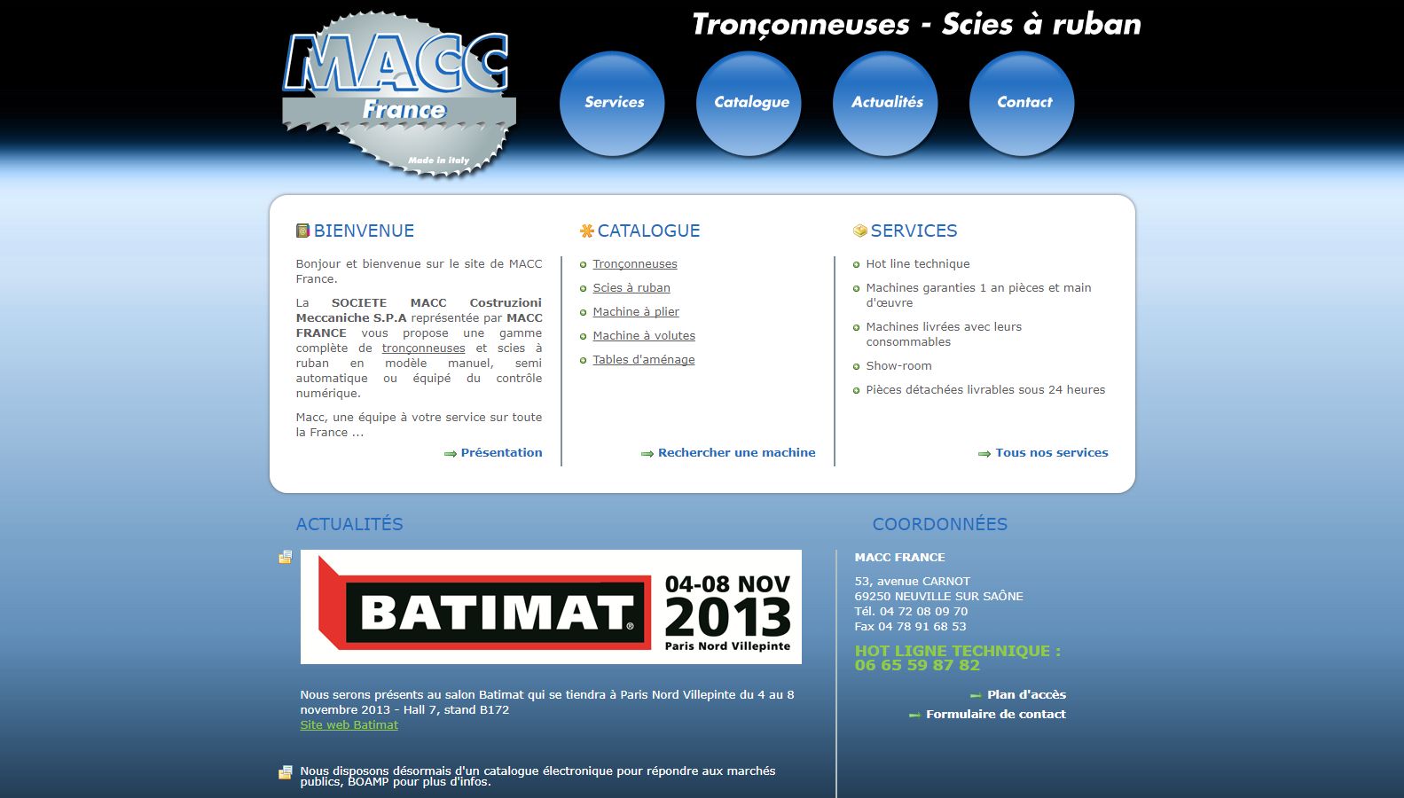 Réalisation RP2I (Romaric Pibolleau): MACC France - Site web